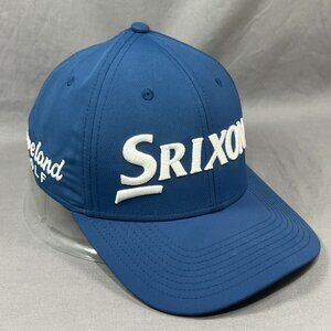 Srixon Cleveland Golf Strapback Hat Cap Golfer Blue Adjustable Tour Outdoor Mens